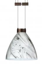  1XA-1779MG-BR - Besa Pendant Mia Bronze Marble Grigio 1x50W Halogen