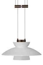  1XA-271825-BR - Besa Pendant Trilo 7 Bronze Frost 1x50W Halogen