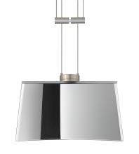  1XA-6773MR-SN - Besa Groove Pendant Mirror-Frost Satin Nickel 1x50W Halogen