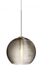  1XC-461502-LED-SN - Besa Pendant Kristall 6 Satin Nickel Smoke 1x5W LED