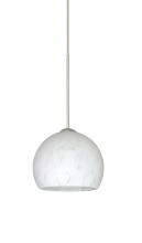  1XC-565819-LED-SN - Besa Pendant Palla 5 Satin Nickel Carrera 1x5W LED