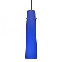  1XC-5674CM-BK-DIM010 - Besa Camino Pendant Black Cobalt Blue Matte 1x50W Halogen, 0-10V Dimming