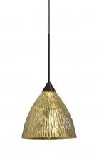  1XC-EVEGS-BR - Besa, Eve Cord Pendant, Stone Gold Foil, Bronze Finish, 1x50W Halogen