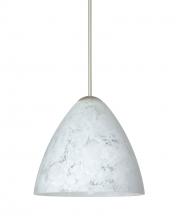  1XT-177919-LED-SN - Besa Pendant Mia Satin Nickel Carrera 1x5W LED