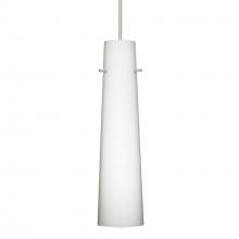  1XT-567407-SN-DIM010 - Besa Camino Pendant Satin Nickel Opal Matte 1x50W Halogen, 0-10V Dimming