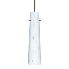  1XT-567419-LED-BR-L - Besa Camino Pendant Bronze Carrera 1x50W Halogen, 15Ft. Cord