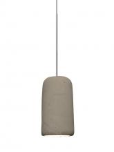  1XT-GLIDETN-LED-SN - Besa Glide Cord Pendant, Tan, Satin Nickel Finish, 1x2W LED