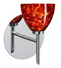  1SW-185841-CR - Besa Divi Wall 1SW Garnet Chrome 1x40W G9