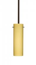  1TT-4930VM-MED-BR - Besa Stem Copa Pendant Bronze Vanilla Matte 1x40W B10 Medium Base