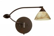  1WU-174383-BR - Besa Wall Domi Bronze Mocha 1x50W Halogen Gy6.35