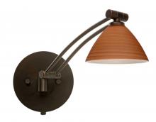  1WW-1743CH-BR - Besa Wall Domi Bronze Cherry 1x50W Halogen Gy6.35