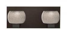  2WF-KENOSM-BR - Besa, Keno Vanity, Smoke Sand, Bronze Finish, 2x60W Halogen