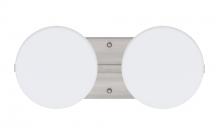  2WS-773807-SN - Besa Wall Ciro Satin Nickel Opal Matte 2x50W G9