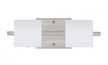  2WS-787307-SN - Besa Wall Paolo Satin Nickel Opal Matte 2x50W G9