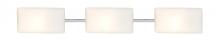  3WT-888607-LED-CR - Besa, Lido Vanity, Opal Matte, Chrome Finish, 3x9W LED