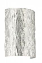  7090SF-WH - Besa Wall Tamburo Stone White Stone Silver Foil 1x75W Medium Base