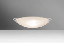  8417GL-MED-SN - Besa Ceiling Sonya 13 Satin Nickel Glitter 1x100W Medium Base