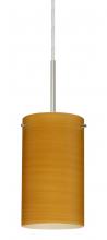  B-4404OK-MED-SN - Besa Stilo 7 Pendant For Multiport Canopy Satin Nickel Oak 1x40W B10 Med