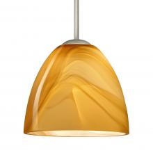  B-7572HN-MED-SN - Besa Sasha Pendant For Multiport Canopy Satin Nickel Honey 1x50W B10 Med