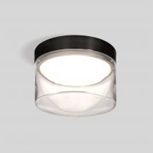  EPICCLC-LED-BK - Besa Epic Flush mount, Clear Shade, Black Finish, 1x12W LED