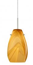  J-4126HN-SN - Besa Pera 9 Pendant For Multiport Canopy Satin Nickel Honey 1x100W Medium Base