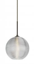  J-461600-BR - Besa Kristall 8 Pendant For Multiport Canopy Bronze Clear 1x75W Medium Base