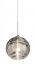  J-461602-SN - Besa Kristall 8 Pendant For Multiport Canopy Satin Nickel Smoke 1x75W Medium Base