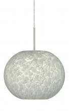  J-477619-SN - Besa Pendant For Multiport Canopy Luna Satin Nickel Carrera 1x100W Medium Base