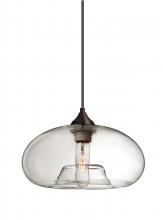  J-BANACL-BR - Besa Pendant For Multiport Canopy Bana Bronze Clear 1x60W Medium Base