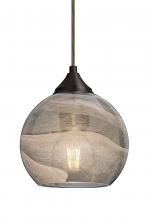  J-JILLYSM-EDIL-BR - Besa, Jilly Cord Pendant For Multiport Canopy, Vapor Smoke, Bronze Finish, 1x5W LED F