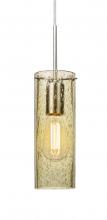 Besa Lighting J-JUNI10GD-EDIL-SN-L - Besa, Juni 10 Pendant For Multiport Canopy, Gold Bubble, Satin Nickel, 1x4W LED Filam