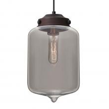  J-OLINSM-BR - Besa Olin Pendant For Multiport Canopy Bronze Smoke 1x60W Medium Base T10