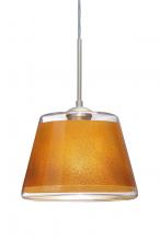  J-PIC9GD-SN - Besa Pendant For Multiport Canopy Pica 9 Satin Nickel Gold Sand 1x75W Medium Base