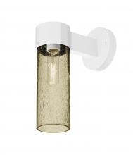  JUNI10LT-WALL-WH - Besa, Juni 10 Outdoor Sconce, Latte Bubble, White Finish, 1x60W Medium Base