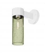  JUNI10MS-WALL-WH - Besa, Juni 10 Outdoor Sconce, Moss Bubble, White Finish, 1x60W Medium Base