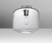  NILES10CLC-SN - Besa Niles 10 Ceiling, Clear Bubble, Satin Nickel Finish, 1x60W T10