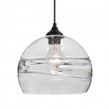  OP-SPIR10CL-BK - Besa Spirit 10 Outdoor Pendant, Clear, Black Finish, 1x60W E26 Base