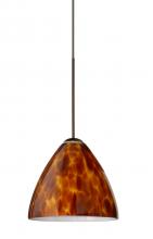  RXP-177918-BR - Besa Pendant Mia Bronze Amber Cloud 1x50W Halogen