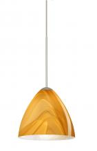  RXP-1779HN-SN - Besa Pendant Mia Satin Nickel Honey 1x50W Halogen