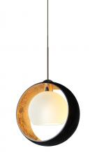 Besa Lighting RXP-4293GF-BR - Besa Pendant Pogo Bronze Black/Inner Gold 1x35W Halogen