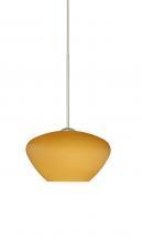  RXP-541080-SN - Besa Pendant Peri Satin Nickel Amber Matte 1x50W Halogen