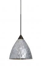  RXP-EVESS-BR - Besa, Eve Cord Pendant, Stone Silver Foil, Bronze Finish, 1x50W Halogen