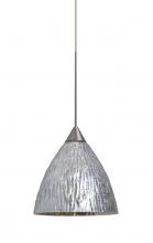  RXP-EVESS-SN - Besa, Eve Cord Pendant, Stone Silver Foil, Satin Nickel Finish, 1x50W Halogen