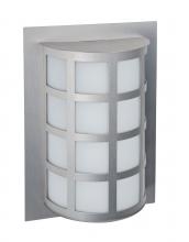  SCALA13-SW-LED-SL - Besa Outdoor Scala 13 Silver Satin White 1x8W LED