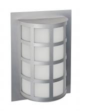  SCALA13-WA-SL - Besa Outdoor Scala 13 Silver White Acrylic 1x60W A19