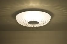  SPIRA10CLC-LED-SN - Besa, Spira 10 Ceiling, Clear, Satin Nickel, 1x10W LED