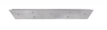  T27V-LED-SN - Besa 7-Light Bar 12V LED Multiport Canopy, Satin Nickel