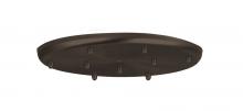  T29X-BR-277 - Besa 9-Light Round 12V Multiport Canopy, Bronze, 277V Input