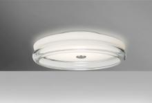  TOPPER12CLC-HAL - Besa, Topper 12 Ceiling, Opal/Clear,  Finish, 2x40W Halogen