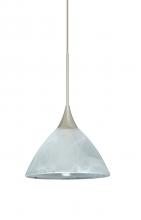  X-174352-SN - Besa Pendant For Multiport Canopy Domi Satin Nickel Marble 1x50W Halogen